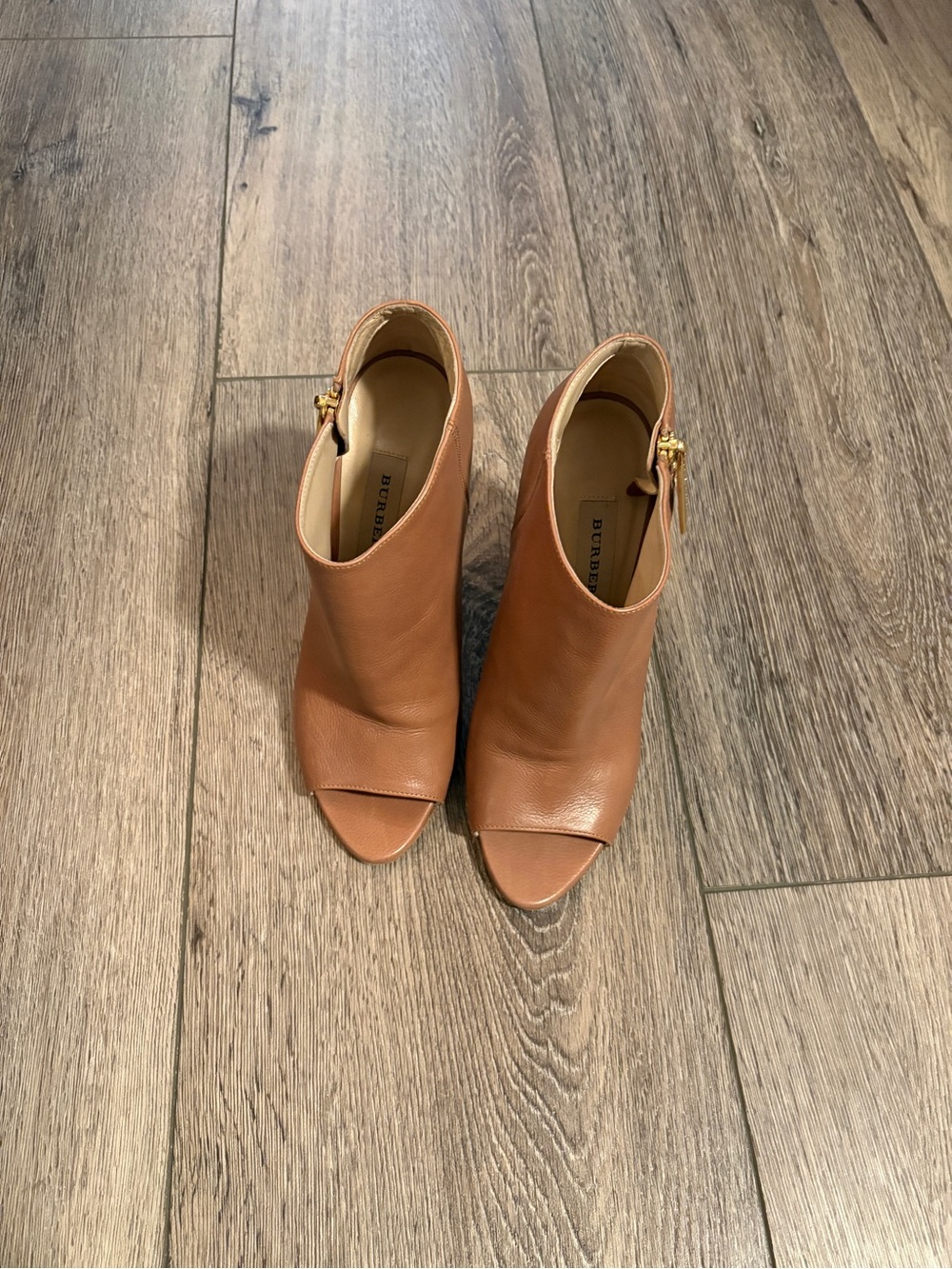 Burberry Prorsum Assendon Open Peep-toe Stiletto Booties